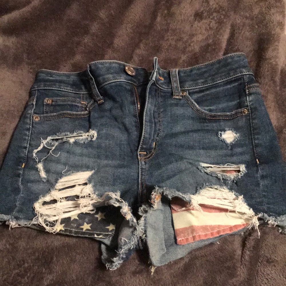 High rise shorts